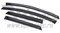 Дефлекторы боковых окон Kia Ceed (Киа Сид) WG (2012-) (4шт.) (темн)