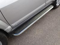 Пороги с площадкой (нерж. лист) 42,4 мм для Great Wall H3 NEW 2014-