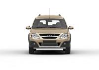 Защита переднего бампера d42 Lada Largus Cross 2014-