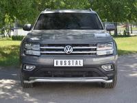 Защита переднего бампера d63 волна VOLKSWAGEN TERAMONT 2017-