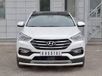Защита переднего бампера d63 секция HYUNDAI SANTA FE PREMIUM 2015-2017