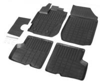 Коврики салона литьевые Rival для Renault Kaptur 5-дв. 2016-н.в., резина, с крепежом, с перемычкой, 5 шт., 64707001