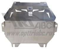 Алюминиевая защита картера двигателя и кпп Mitsubishi Outlander III (2012-) (4 части)