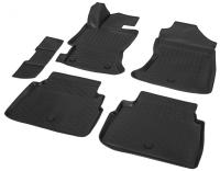 Автомобильные коврики Rival для Subaru XV 5-дв. 2017-н.в., полиуретан, с крепежом, с перемычкой, 5 шт., 15402003