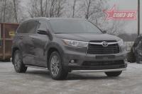 Защита переднего бампера труба d76 Toyota Highlander (2014 по наст.)