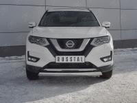 Защита переднего бампера d75х42 дуга NISSAN X-TRAIL (T32) 2018-