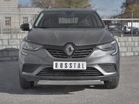 Защита переднего бампера d75х42 дуга   RENAULT ARKANA 2019-
