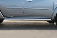 Пороги труба d76 (вариант 3) MITSUBISHI L200 2014