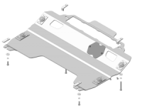 Защита алюминиевая Мотодор Mazda CX-9  2012-2016