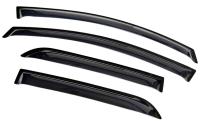 Дефлекторы боковых окон Toyota Auris Хэтчбек (2007-2012) (4дв) (темный)