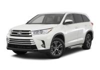 Пороги алюминиевые Rival "Silver" для Toyota Highlander 2014-2017-