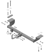 Фаркоп Мотодор с оцинкованным шаром на Lifan X60 2012-2021