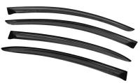 Дефлекторы боковых окон Volkswagen Passat (Пассат) В6 (4дв)(2006-) / В7 (2011- без хром-пакета)(темный)