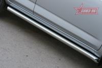 Пороги труба d 60 (компл 2шт) с заглушками под 45 градусов "Toyota RAV-4" 2010-