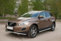 Пороги труба d63 (вариант 2) Volvo XC60 2008-2013