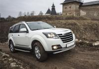 Пороги алюминиевые Rival "Premium" для Great Wall Hover H3 2014-2016