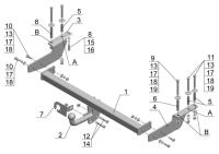 Фаркоп AvtoS для GREATWALL M2 (2011-2015)