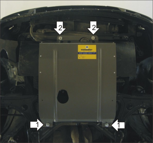 Фото Защита Motodor для картера и Мкпп Volkswagen Golf III (с ГУР) (1991-1999)