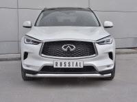 Защита переднего бампера d63 волна INFINITI QX50 2018-