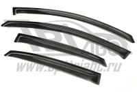 Дефлекторы боковых окон Volkswagen Polo SD (4дв) (2010-)(темн)