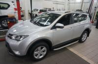 Пороги алюминиевые (Alyans) Toyota RAV4 (Тойота РАВ4) (2013-) силовой крепеж