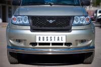 Защита переднего бампера d76/42 (дуга) UAZ Patriot 2005-2013