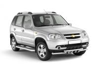 Защита переднего бампера двойная с зубьями Ø63/63мм (НПС) CHEVROLET NIVA 2009-