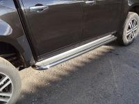 Пороги с площадкой (нерж. лист) 60,3 мм для Mercedes-Benz X-Class 2018-