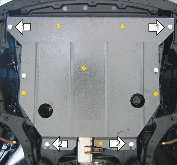 Фото Защита Motodor для картера и кпп Nissan Teana (2006-2008)