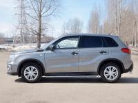 Пороги труба 75х42 овал с проступью SUZUKI VITARA 2015-