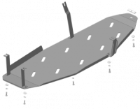 Защита бака стальная Мотодор Mitsubishi Pajero IV  2012-2020 (устанавливается только без защит КПП Motodor)