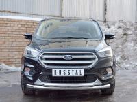 Защита переднего бампера d63 секции-d42 дуга FORD KUGA 2016-