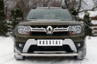 Защита переднего бампера d75x42 (дуга) RENAULT Duster 2015-