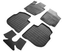 Коврики салона литьевые Rival для Skoda Rapid 2013-н.в., резина, с крепежом, с перемычкой, 5 шт., 65102001