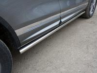 Пороги труба 60,3 мм для Volkswagen Touareg R-Line 2014