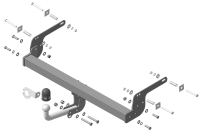 Фаркоп АвтоСтандарт Renault Duster I «рестайлинг» (2015-2021)