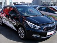 Дефлектор капота Kia Ceed (Киа Сид) (2012-) (темн)