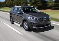 Пороги алюминиевые Rival "Silver" для Kia Sorento Prime 2018-