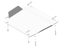 Защита алюминиевая Мотодор Hummer H3 2005-2010