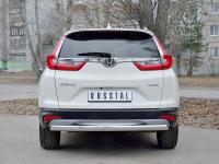 Защита заднего бампера d75х42 дуга HONDA CR-V 2017-