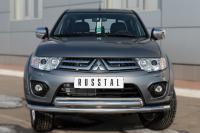 Защита переднего бампера d63 (секции) d63 (дуга) MITSUBISHI L200 2014