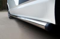 Пороги труба d63 (вариант 2) (правый) VOLKSWAGEN Transporter kasten 2003-2009