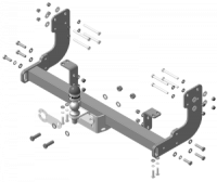 Фаркоп Мотодор с оцинкованным шаром на Mercedes-benz Sprinter Classic 311 2013-2018