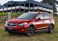 Пороги алюминиевые Rival "Premium-Black" для Subaru XV 2011-2016