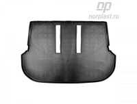 Автомобильный коврик багажника Норпласт для Toyota Fortuner (2015) (7 мест) (разложенный 3 ряд), полиуретановый
