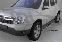 Пороги алюминиевые (Zirkon) Renault Duster (Рено Дастер) (2012-) / Nissan Terrano (2014-)