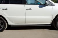 Пороги труба d63 (вариант 2) RENAULT Koleos 2012-2016