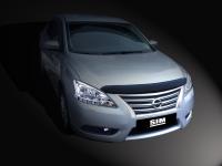 Дефлектор капота Nissan Sentra (2014-) темный