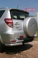 Защита задняя "уголки" d 76 (компл. 2 шт) Toyota RAV-4 (2009-2012)