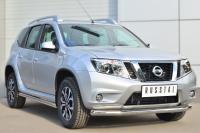Пороги труба d63 (вариант 1) NISSAN Terrano 2014-